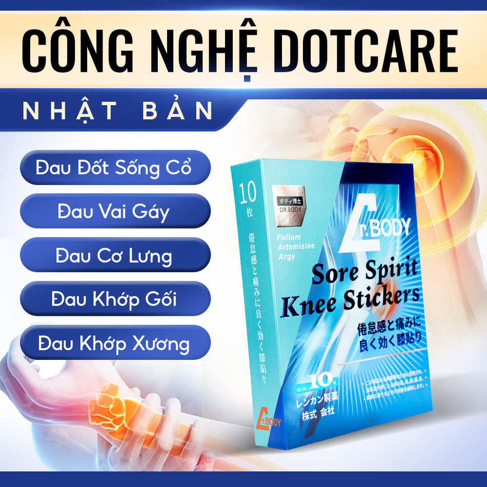 Miếng Dán Xương Khớp DR.BODY Hỗ Trợ Giảm Nhức Mỏi Vai Gáy, Căng Cơ, Giảm Đau Bụng Kinh Combo 20m