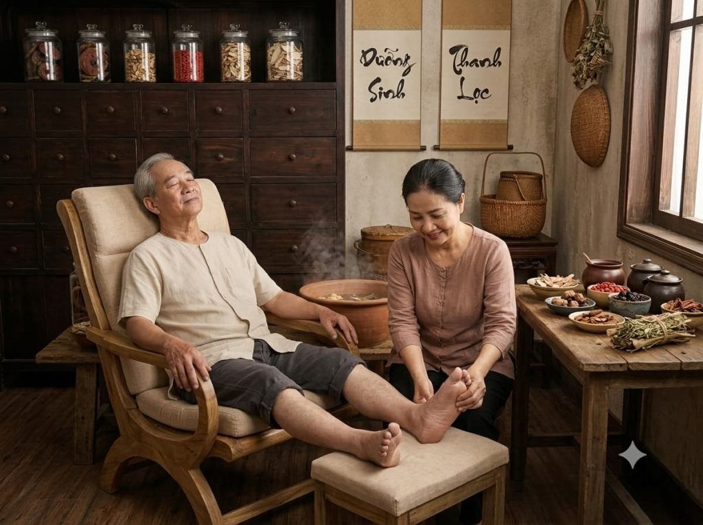 Cơ chế detox Đông y hỗ trợ thư giãn và chăm sóc cơ thể