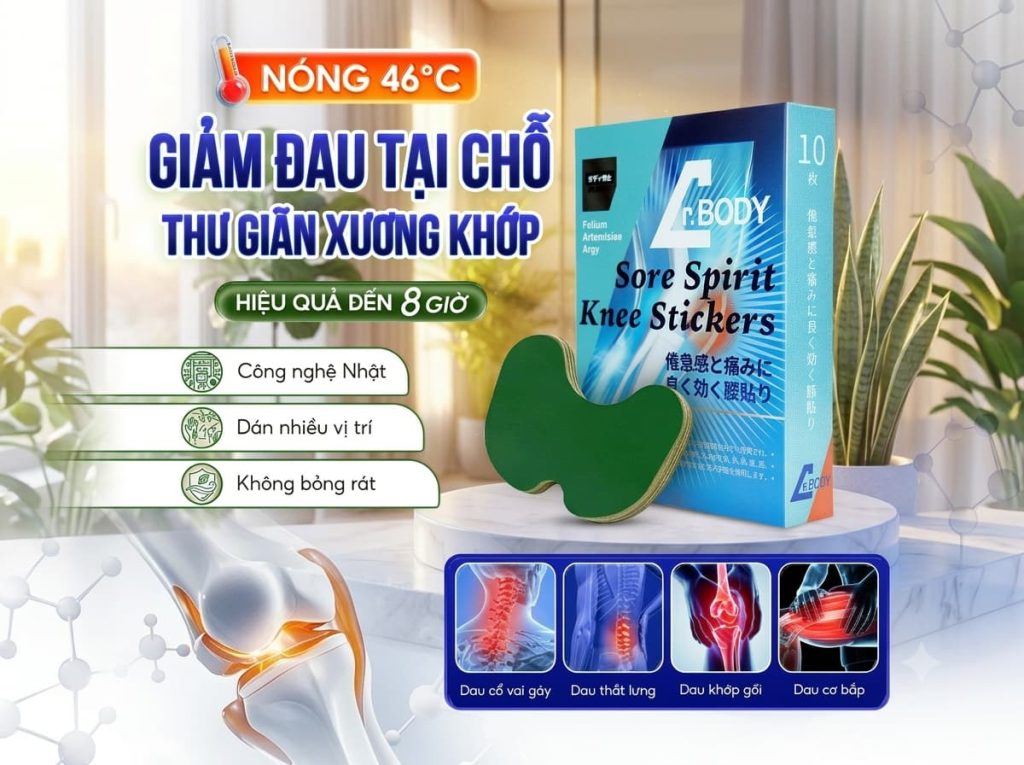 Miếng Dán Giảm Đau Xương Khớp Dr.Body Có Tốt Không?