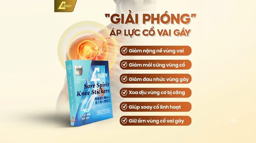 Miếng dán giảm đau mỏi cổ vai gái Dr.Body